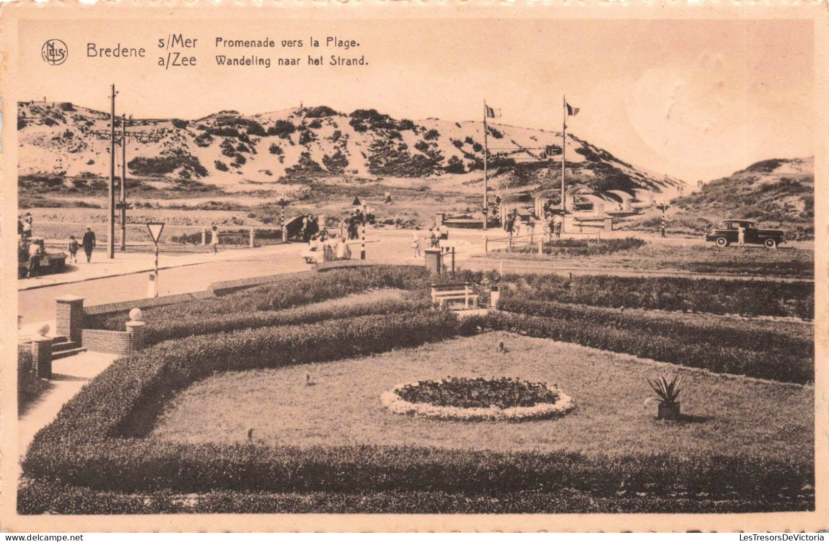 BELGIQUE - Bredene Sur Mer - Promenade Vers La Plage - Carte Postale Ancienne - Bredene