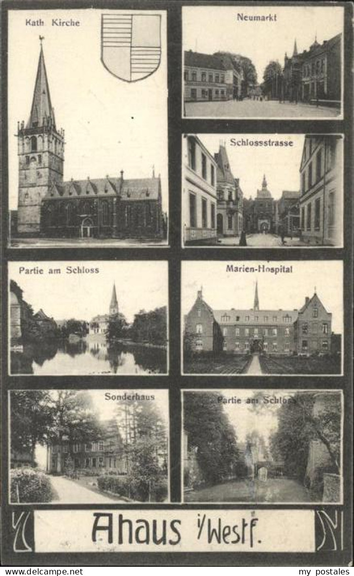 41326683 Ahaus Kirche Neumarkt Schloss-Strasse Marien-Hospital Sonderhaus Feldpo - Ahaus