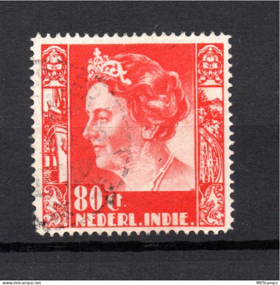 Nederlands Indie 1939 Zegel 262 Wilhelmina Met Watermerk Gebruikt - Niederländisch-Indien