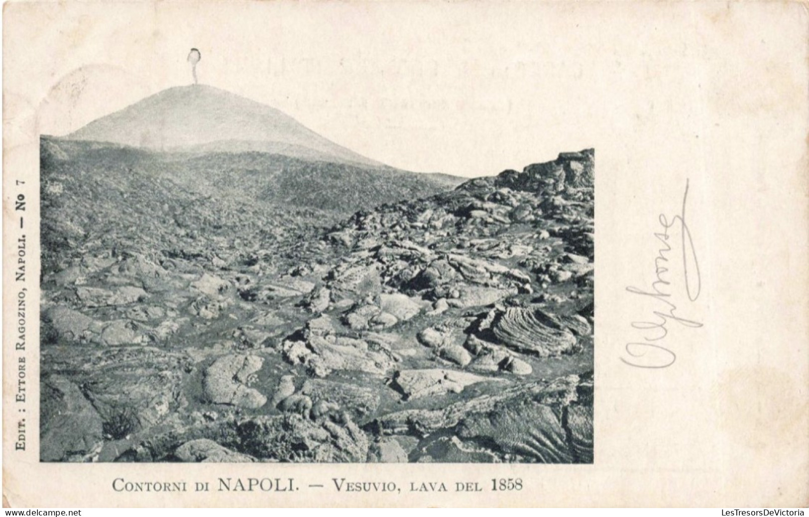 ITALIE - Napoli - Contorni Du Napoli - Vesuvio, Lava Del 1858 - Carte Postale Ancienne - Napoli (Neapel)
