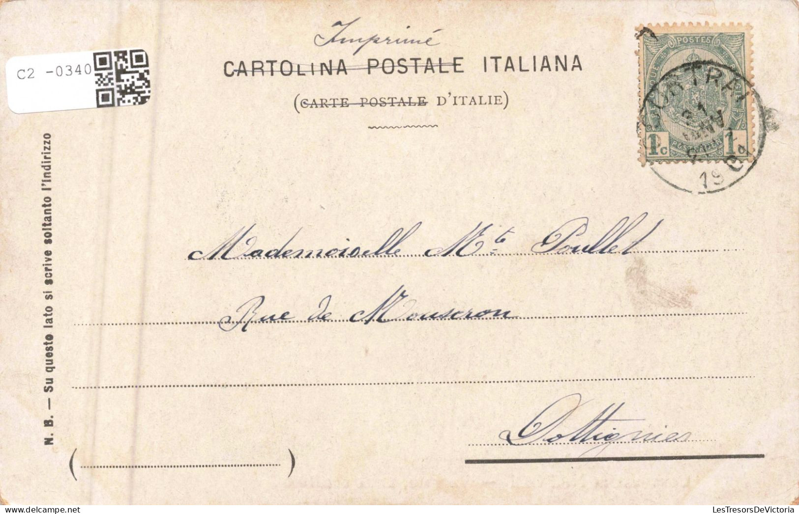 ITALIE - Napoli - Contorni Du Napoli - Vesuvio, Lava Del 1858 - Carte Postale Ancienne - Napoli (Neapel)