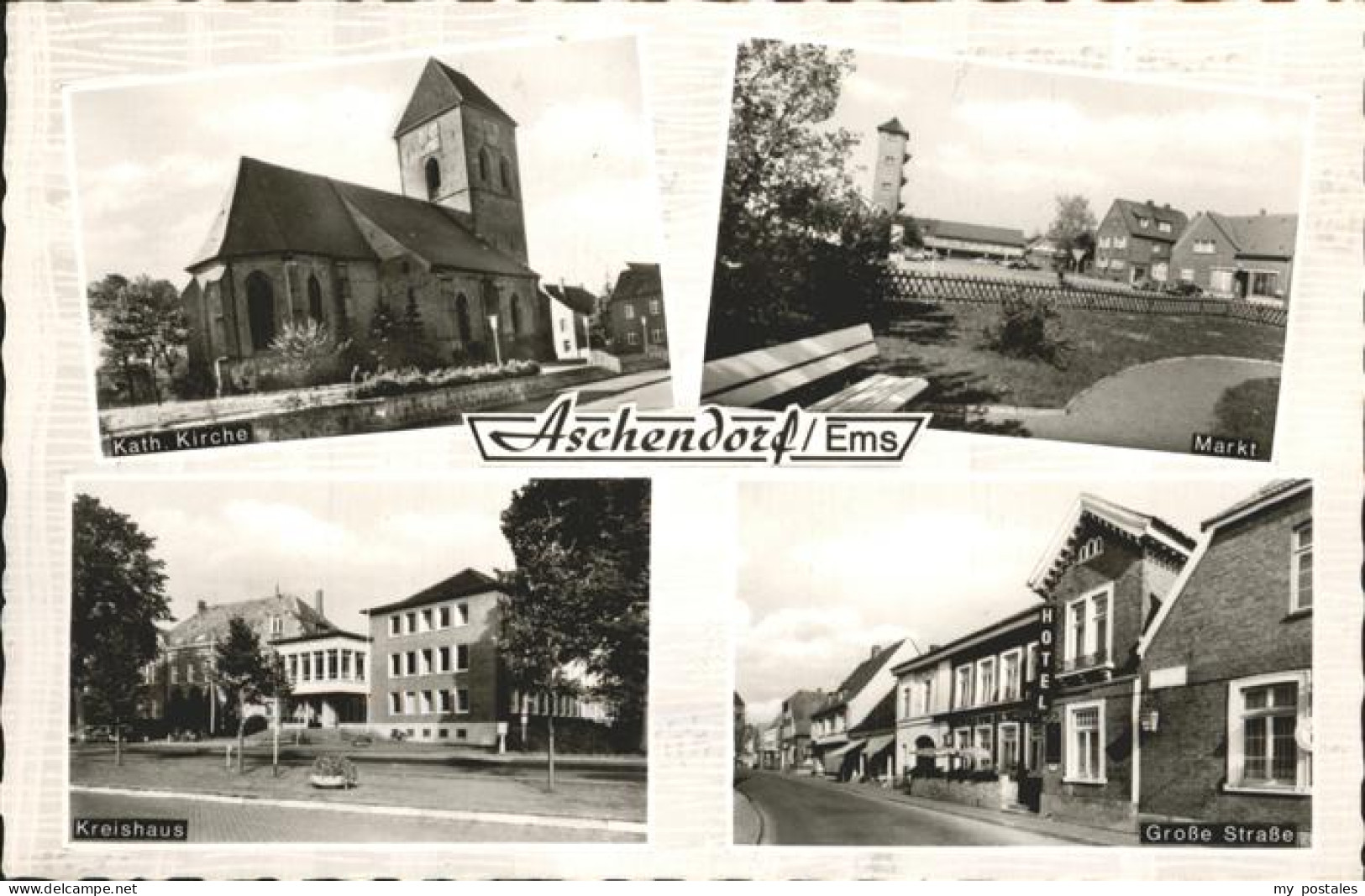 41326484 Aschendorf Ems Kirche Markt Kreishaus Grosse Strasse Aschendorf Ems - Papenburg