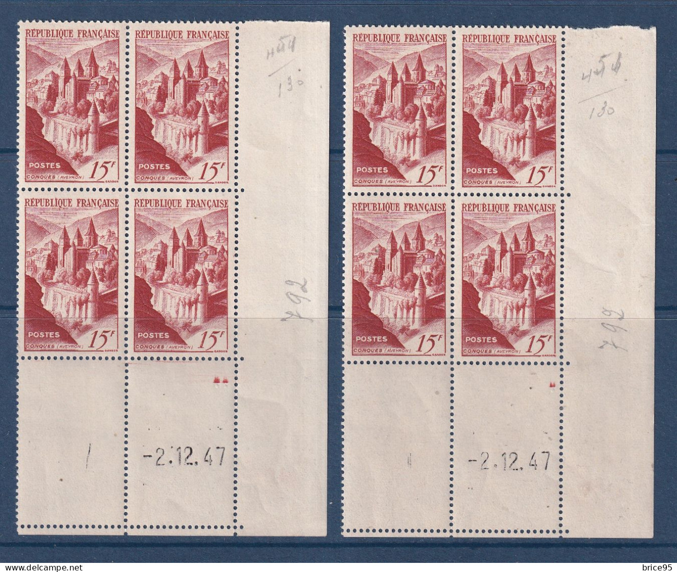 France - YT Nº 792 ** - Neuf Sans Charnière - Coin Daté - 1947 - Unused Stamps