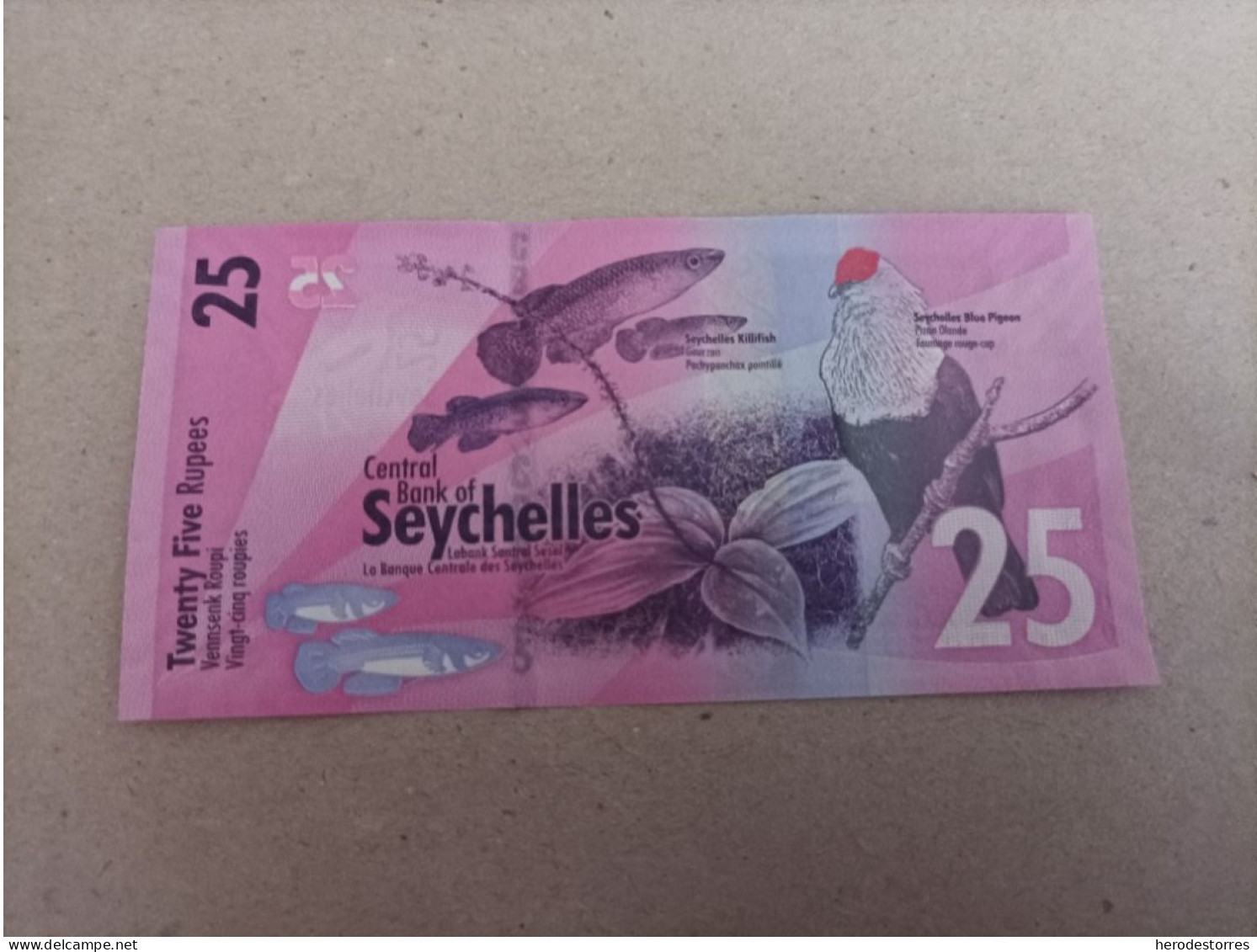 Billete De Seychelles De 25 Rupias, Año 2016, UNC - Seychellen