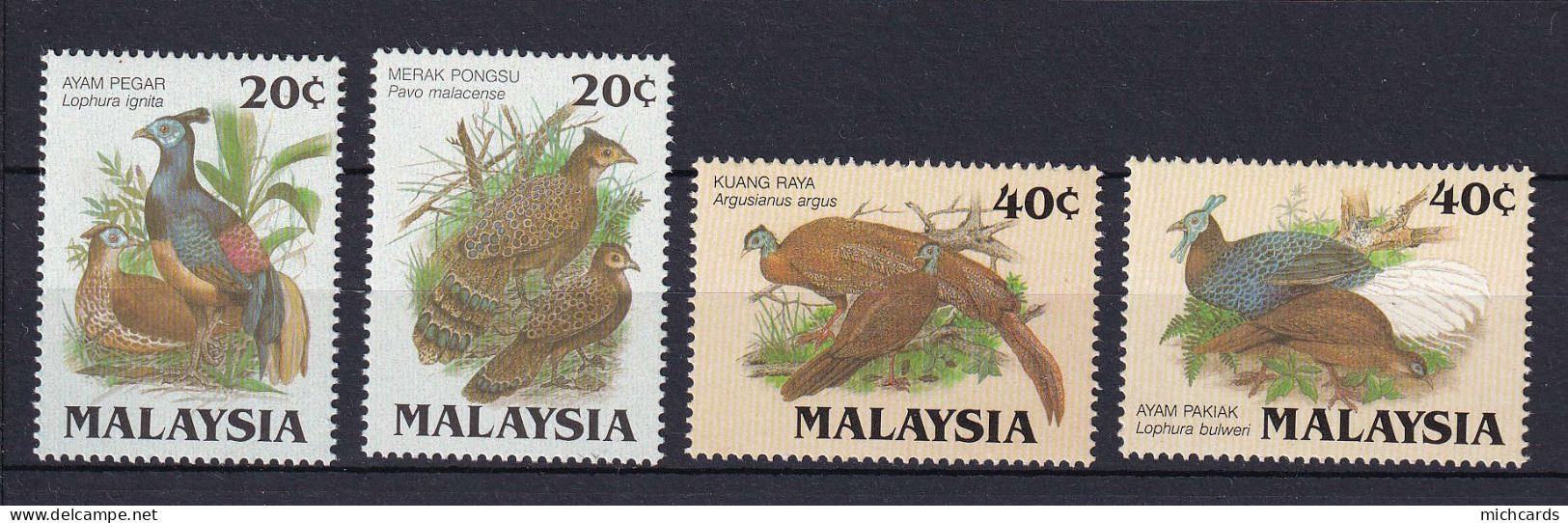 153 MALAISIE (Malaysia)  - Y&T 330/33 - Oiseau - Neuf ** (MNH) Sans Trace De Charniere - Malaysia (1964-...)