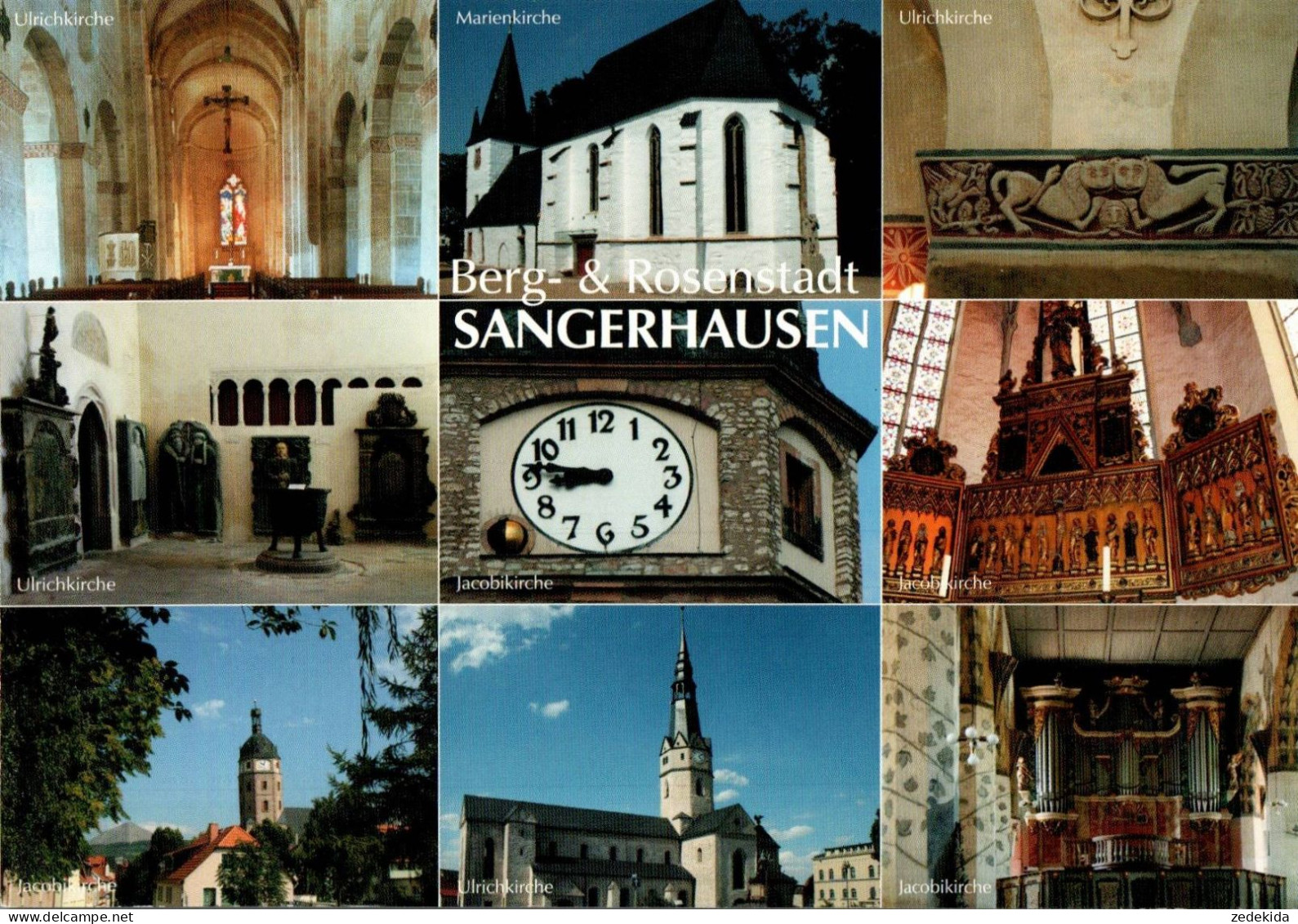 G9602 - TOP Sangerhausen - Kirche Orgel Organ - Sangerhausen