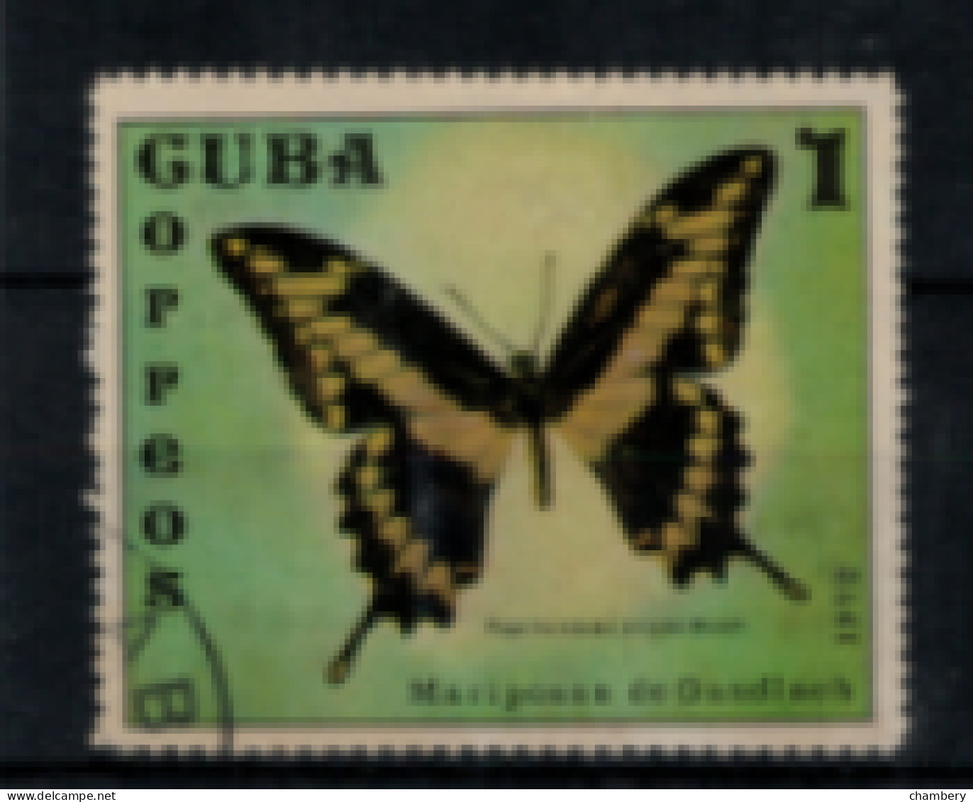 Cuba - "Papillon Collecté Par Le Naturaliste Allemand Gundlach" - Oblitéré N° 1605 De 1972 - Gebruikt