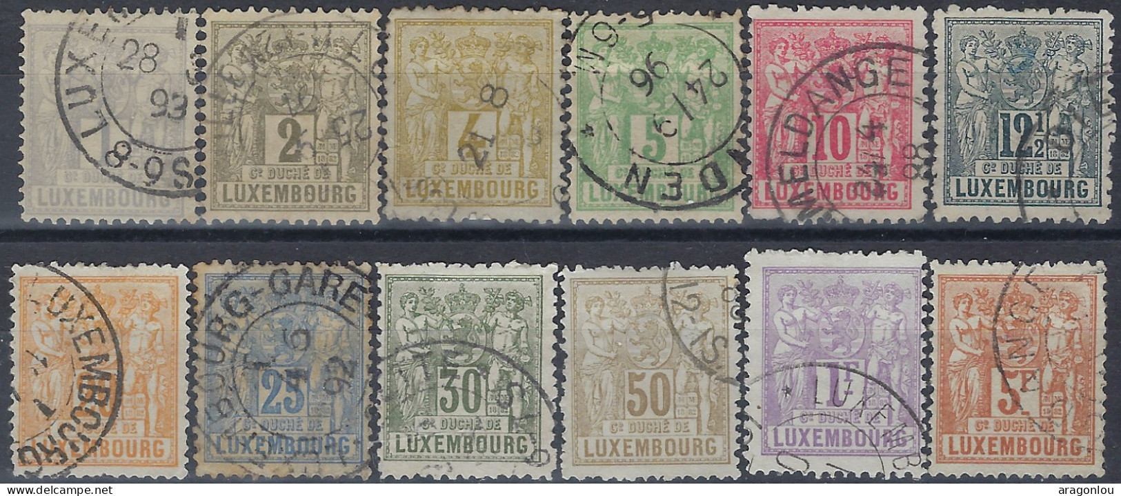 Luxembourg - Luxemburg - Timbre - 1882  ALLégorie   Série   ° - 1882 Allégorie