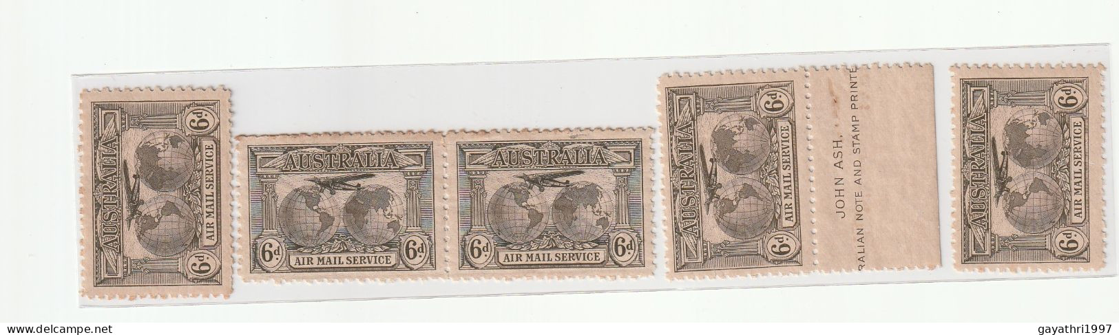 Australia 1931 . SG 139. TOTAL STAMPS 7. MNH 5 . Others Hinged Lot Of Stamps 7 Numbers (sh99) - Nuevos