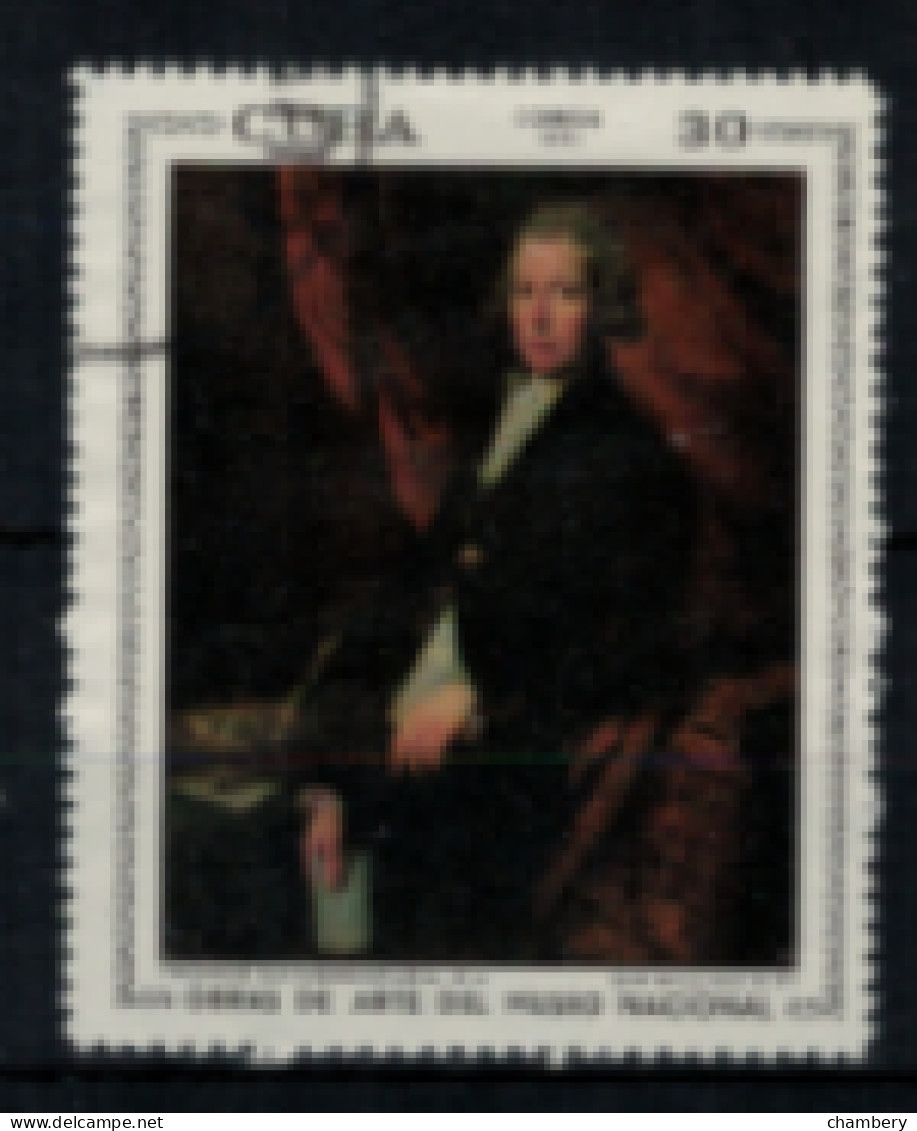 Cuba - "Oeuvres D'art Du Musée National : "Sir William Pitt" De Gainsborough" - Oblitéré N° 1525 De 1971 - Usados