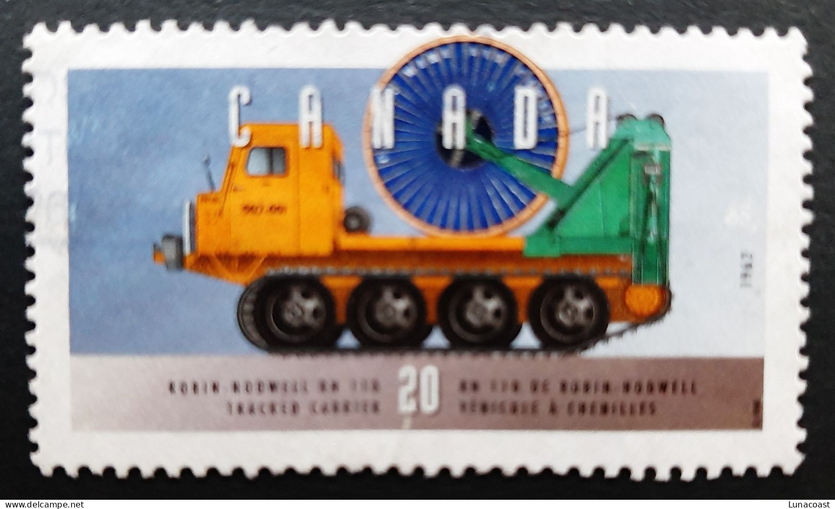 Canada 1996  USED  Sc1605w    20c  Historic Vehicles, Robin Nodwell - Oblitérés