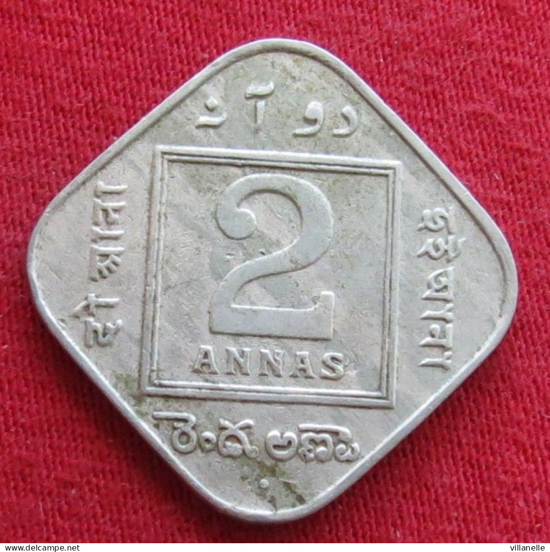 British India 2 Annas 1936 (b) KM# 516 *VT Inde Indies Indien - Inde
