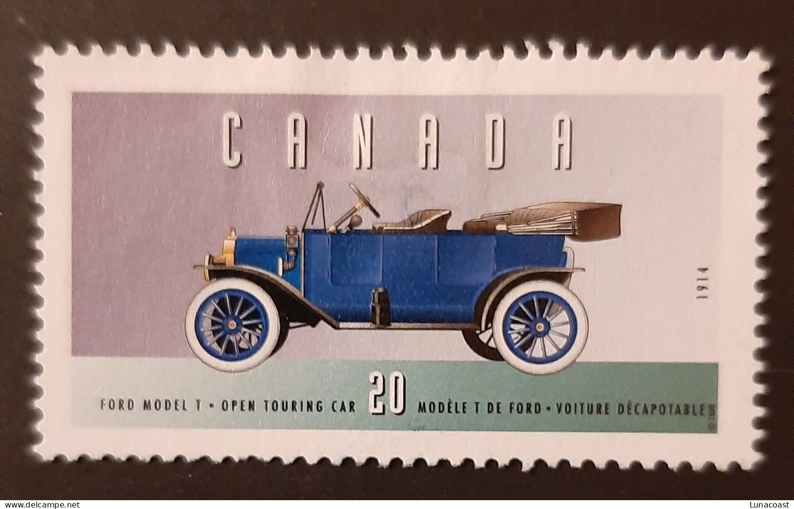 Canada 1996  USED  Sc1605o    20c  Historic Vehicles, Ford Model T - Oblitérés