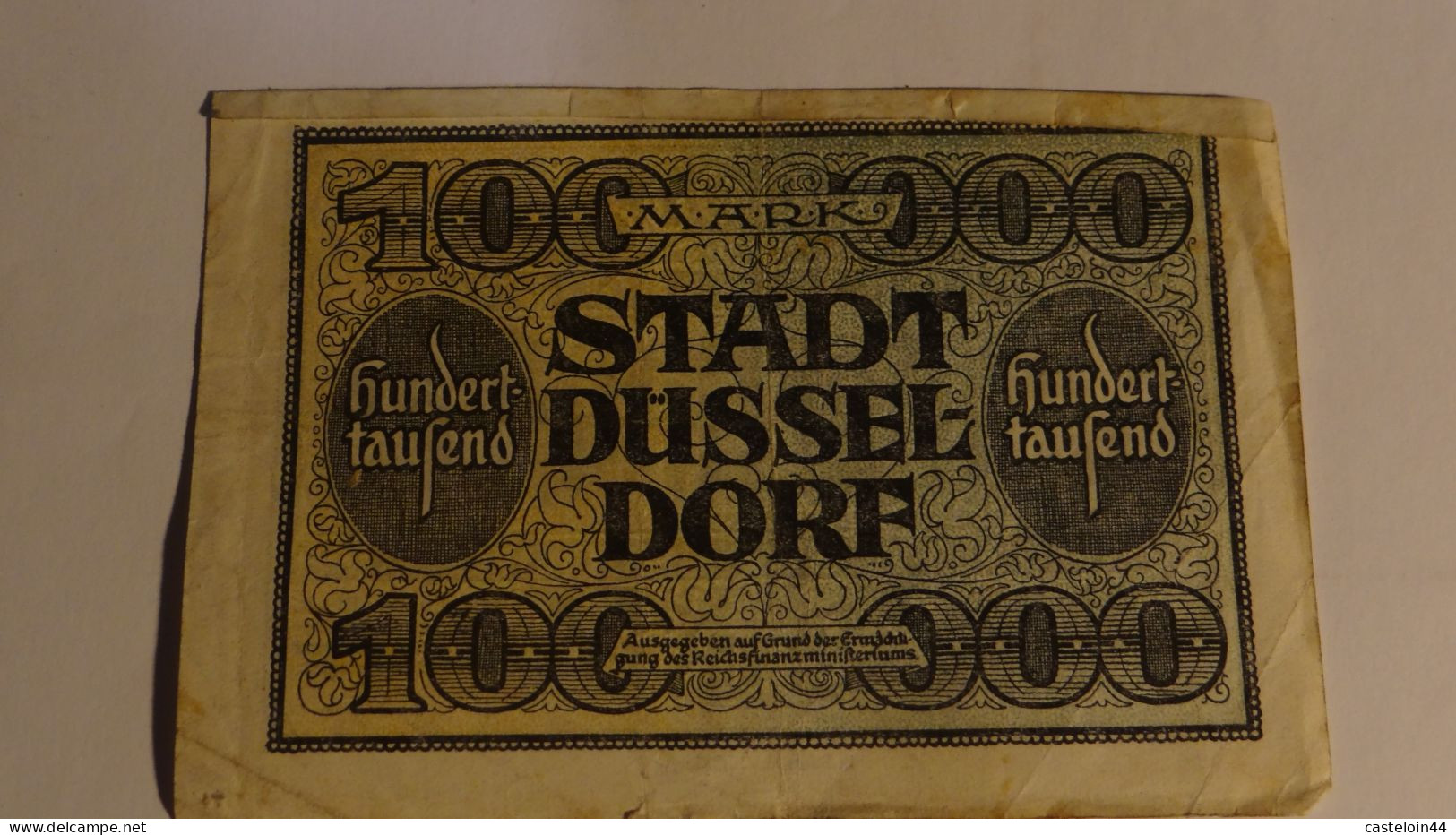 Russe - ALLEMAGNE . BILLET DE 100 000 MARK 1922 DUSSELDORF - Sonstige – Europa