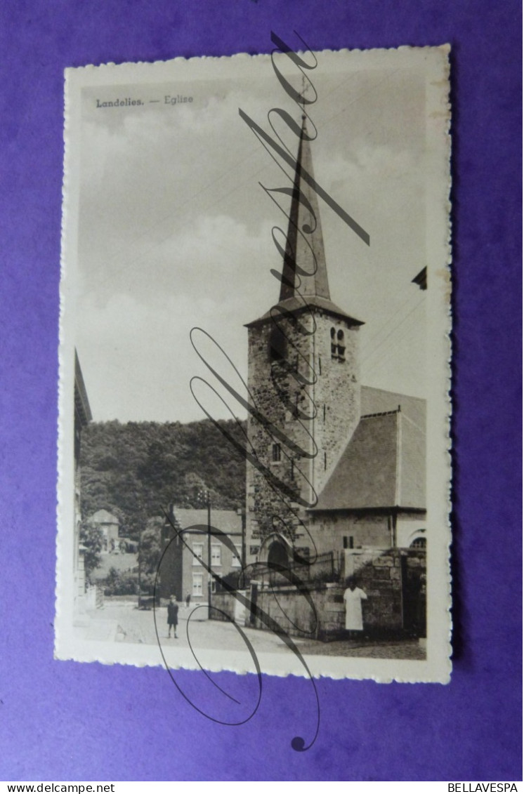 Landelies Eglise + Cachet Etoille Landelies 17/02/1965 - Montigny-le-Tilleul