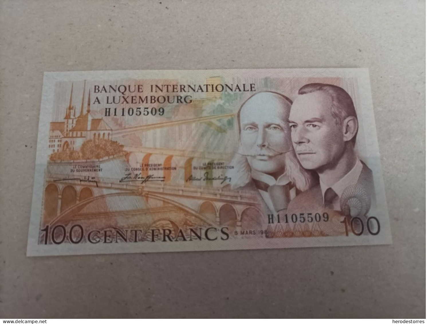 Billete De Luxemburgo De 100 Francos, Año 1981, UNC - Luxemburgo