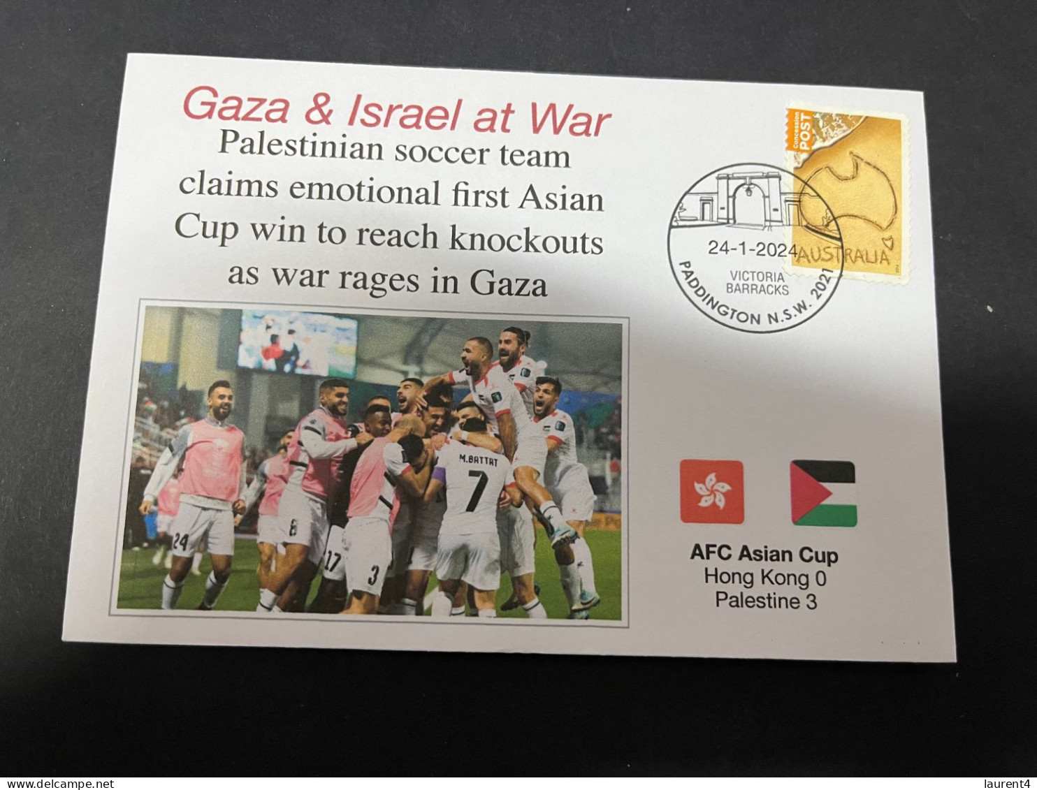 25-1-2024 (2 X 17) Palestine Football Team Win Against Hong Kong During Football ASIAN Cup While War Rage In GAZA... - Sonstige & Ohne Zuordnung