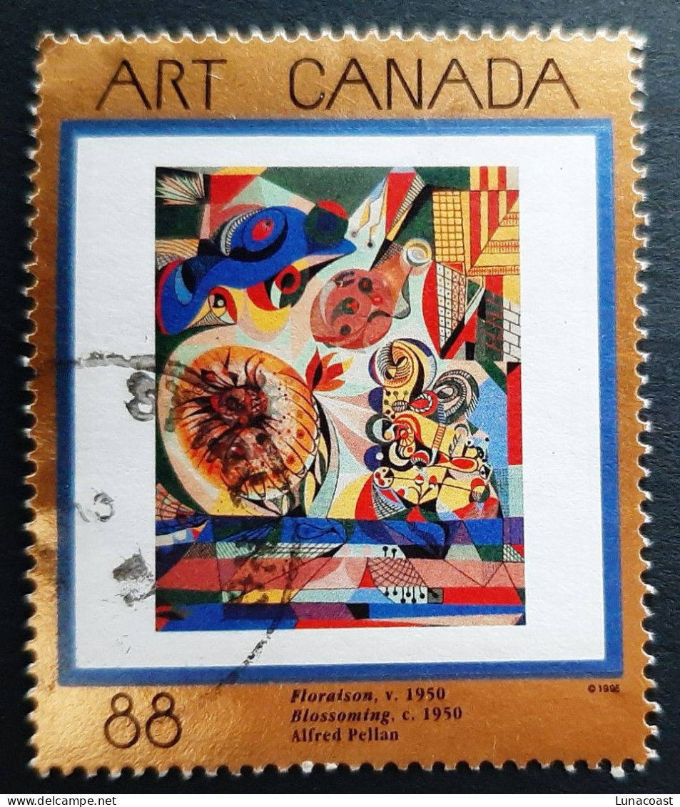 Canada 1995  USED  Sc1545    88c  Masterpieces Of Art, Floraison - Oblitérés