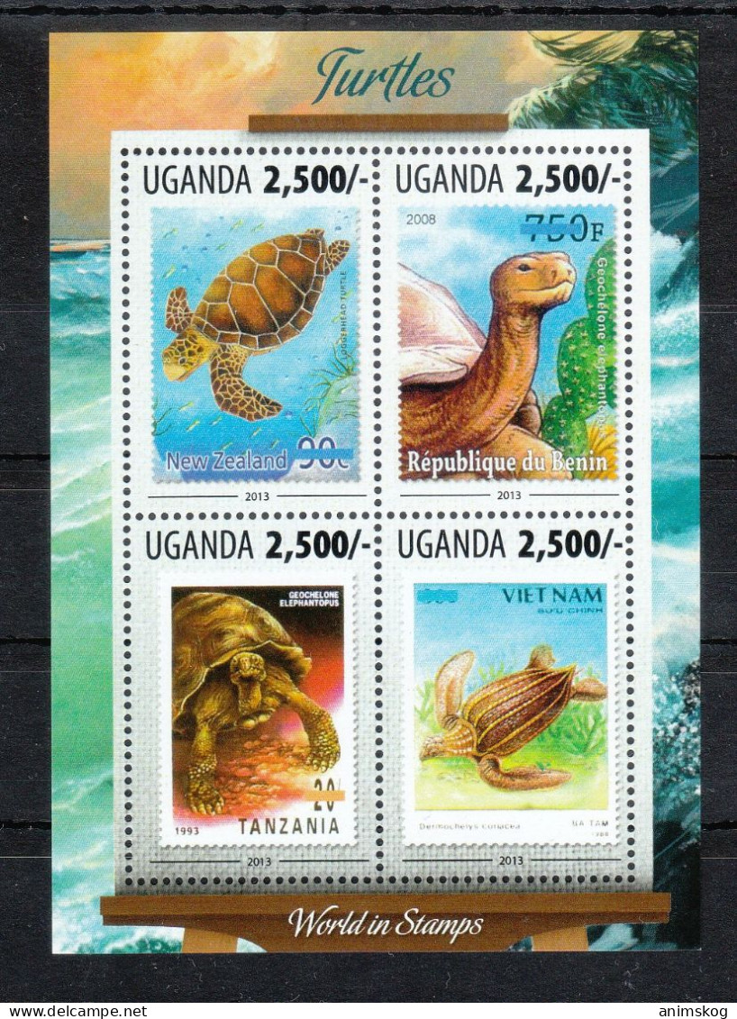 Uganda 2013**, Briefmarken Aus Aller Welt Mit Naturmotiven, Sukkulenten / Uganda 2013, MNH, Stamps From The World - Sukkulenten