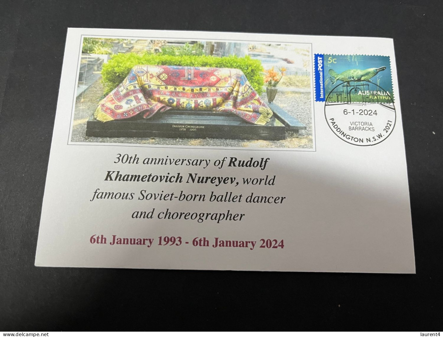 25-1-2024 (2 X 17) 30th Anniversary Of The Death Of Soviet-born Ballet Dancer & Choregraph Rudolf Nureyev (6-1-2024) - Lettres & Documents