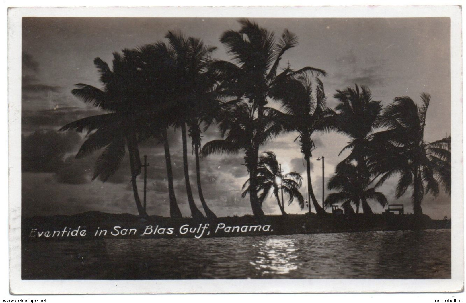 PANAMA CANAL ZONE - EVENTIDE IN SAN BLAS GULF / ANCON CANCEL 1934 - Kanaalzone