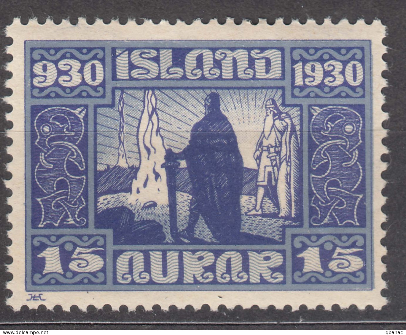 Iceland Island Ijsland 1930 Mi#129 Mint Hinged - Nuovi