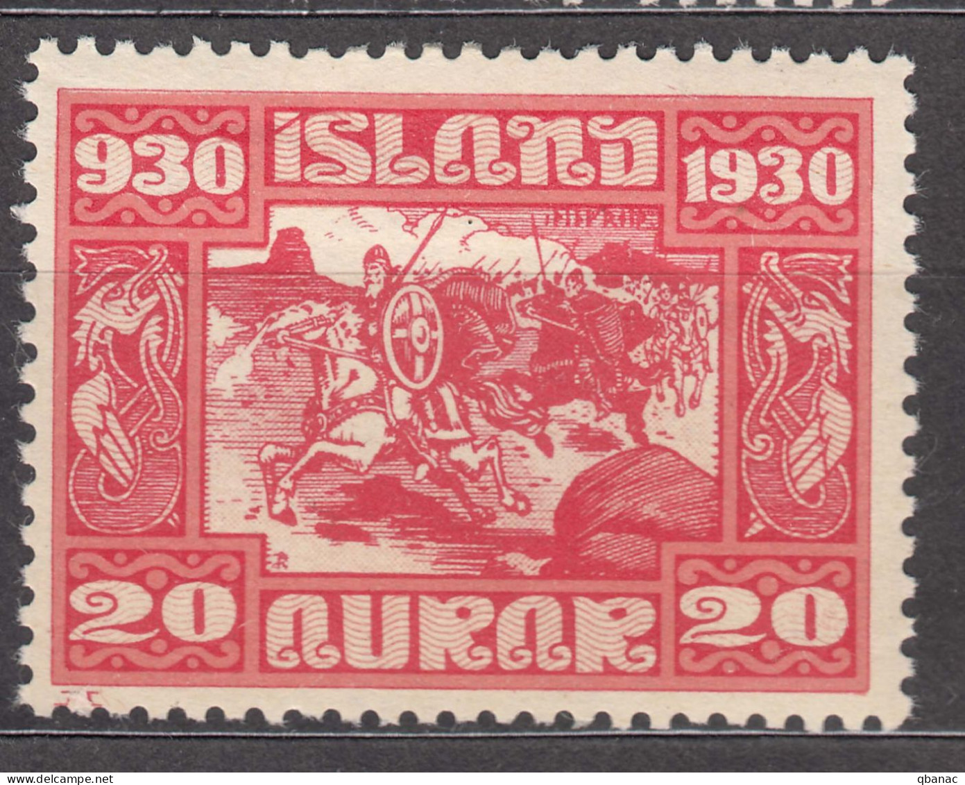 Iceland Island Ijsland 1930 Mi#130 Mint Hinged - Neufs