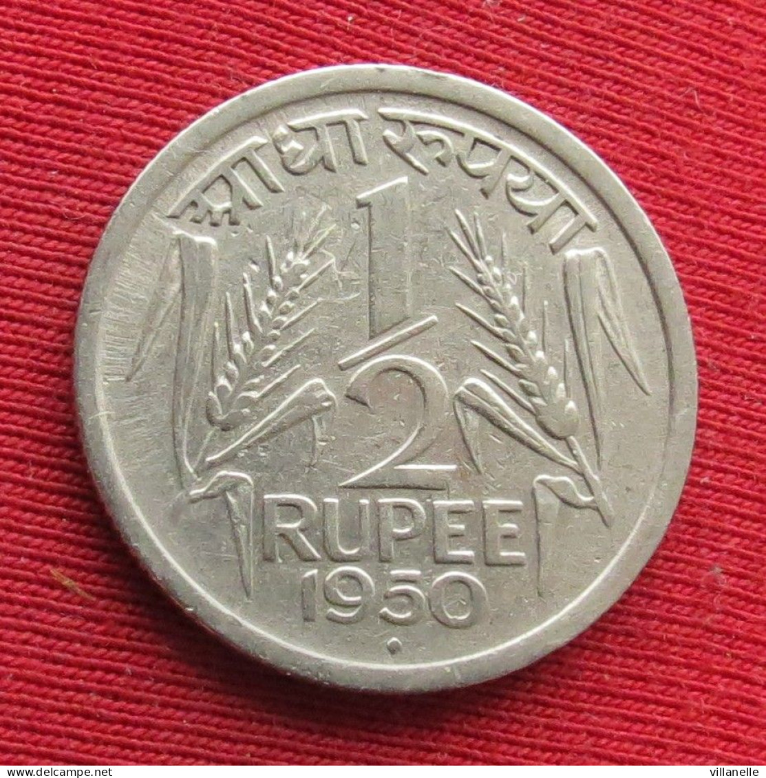 India 1/2 Rupee 1950 B KM# 7.1 Lt 1011 *VT Inde Indien Indies Indie Roupie - Inde