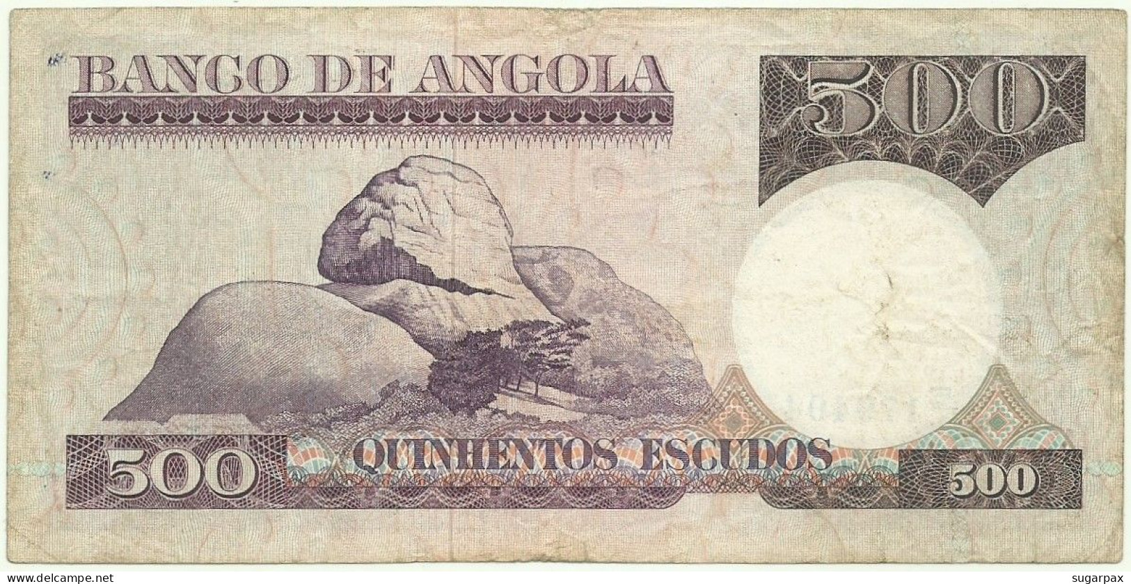 Angola - 500 Escudos - 10.6.1973 - Pick: 107 - Serie E/1 - Luiz De Camões - PORTUGAL - Angola