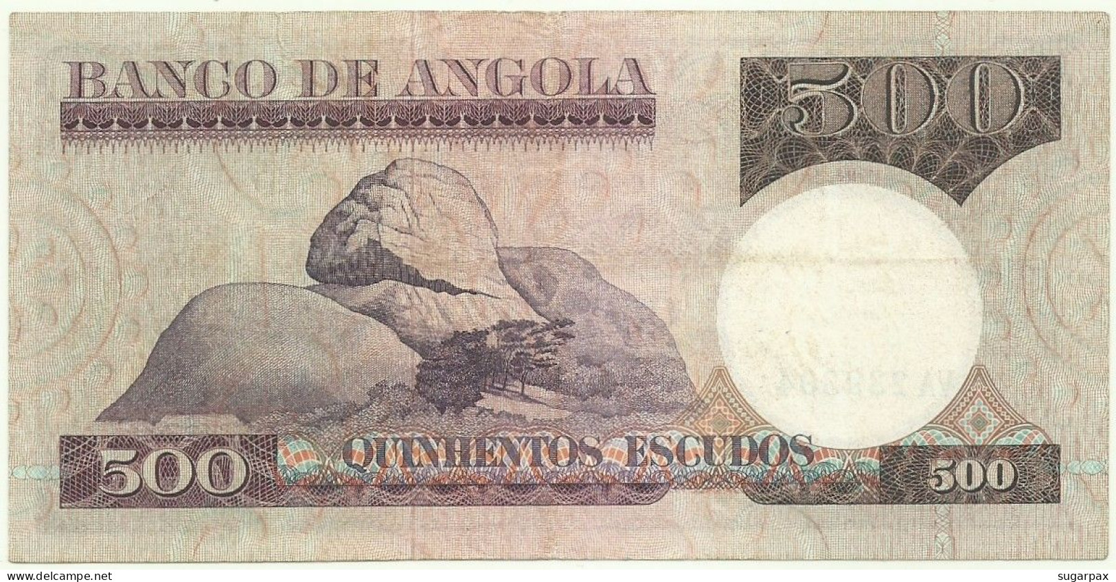 Angola - 500 Escudos - 10.6.1973 - Pick: 107 - Serie VA - Luiz De Camões - PORTUGAL - Angola