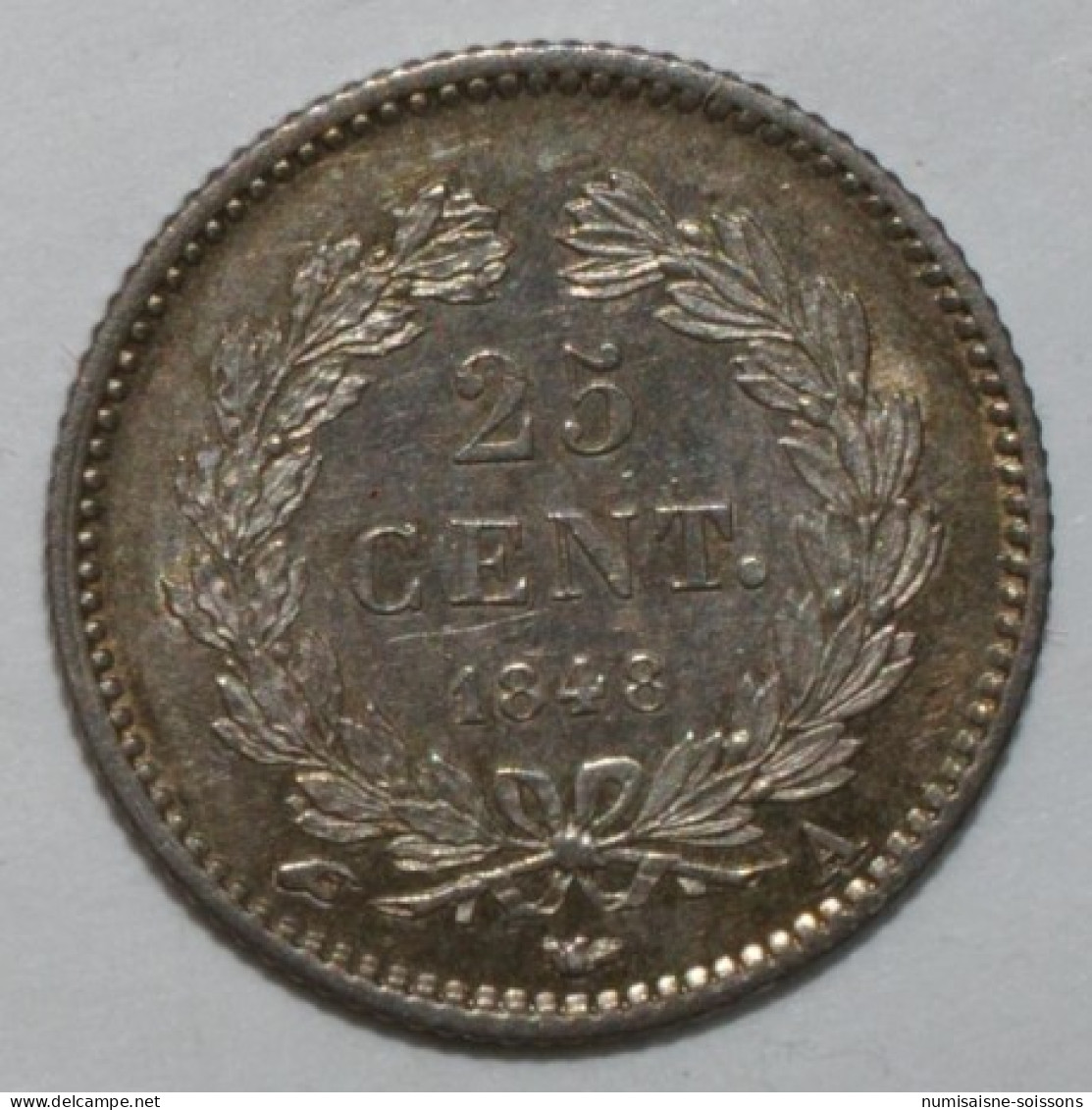 GADOURY 357 - 25 CENTIMES 1848 A PARIS TYPE LOUIS PHILIPPE 1er - SUP+ - Andere & Zonder Classificatie