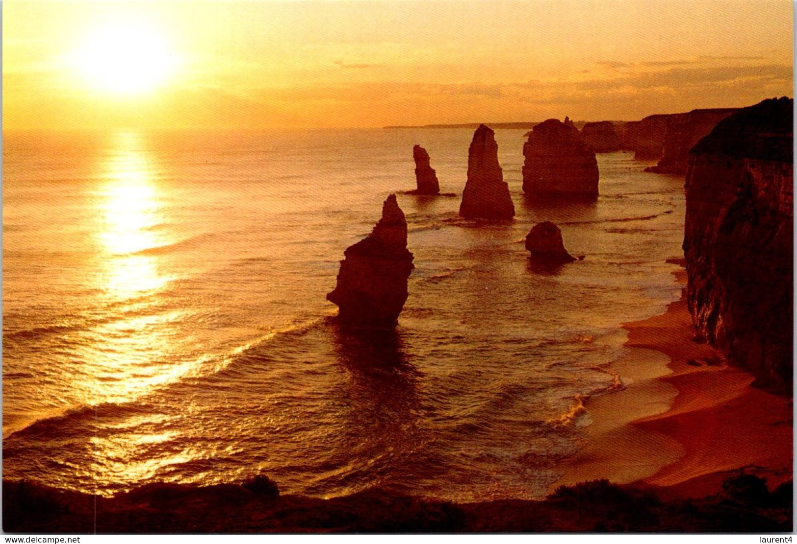 25-1-2024 (2 X 20) Australia (2 Pre-pai Maxicard) - VICTORIA - VIC - Sunset Over The Ocean - Autres & Non Classés