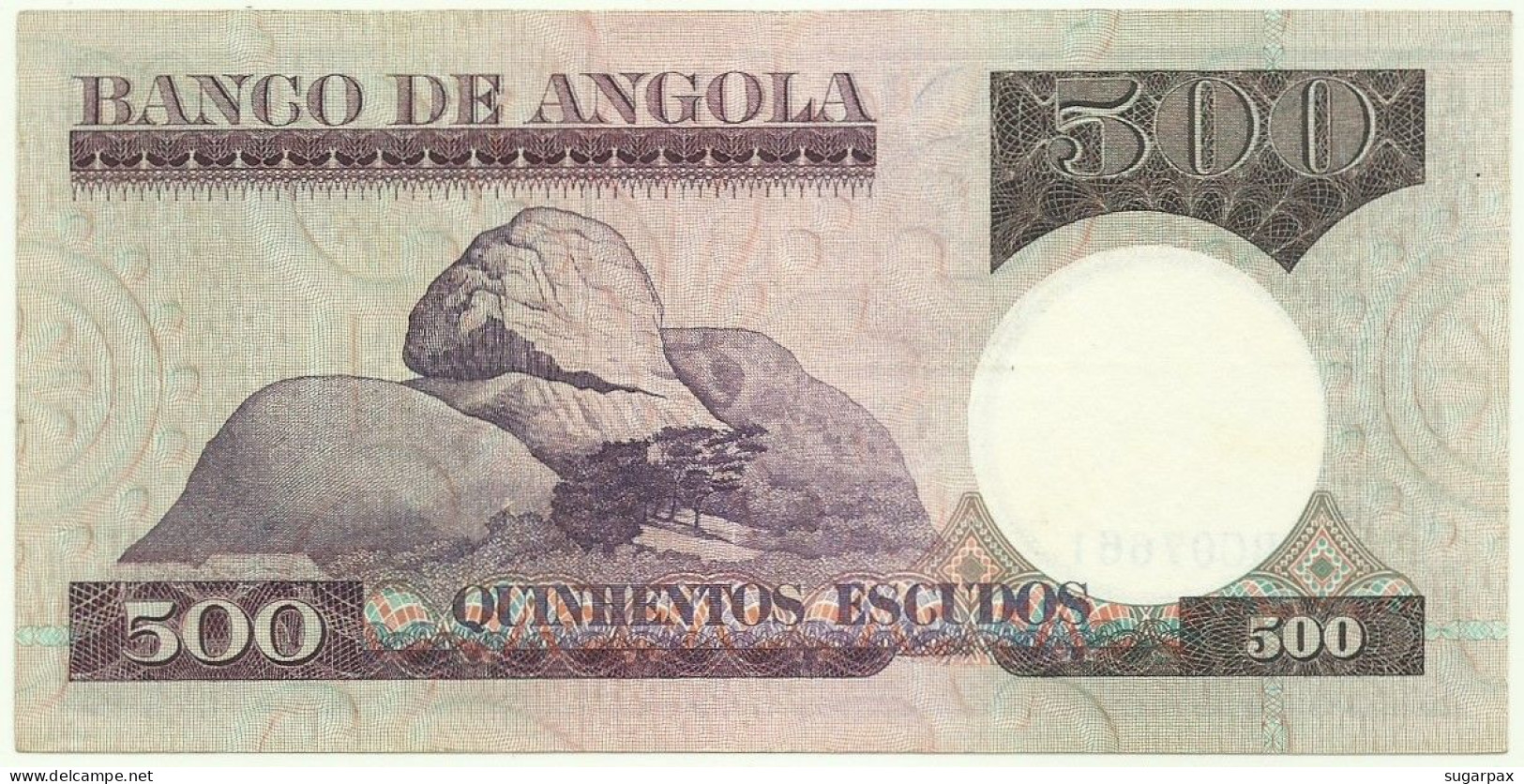 Angola - 500 Escudos - 10.6.1973 - Pick: 107 - Serie BC - Luiz De Camões - PORTUGAL - Angola