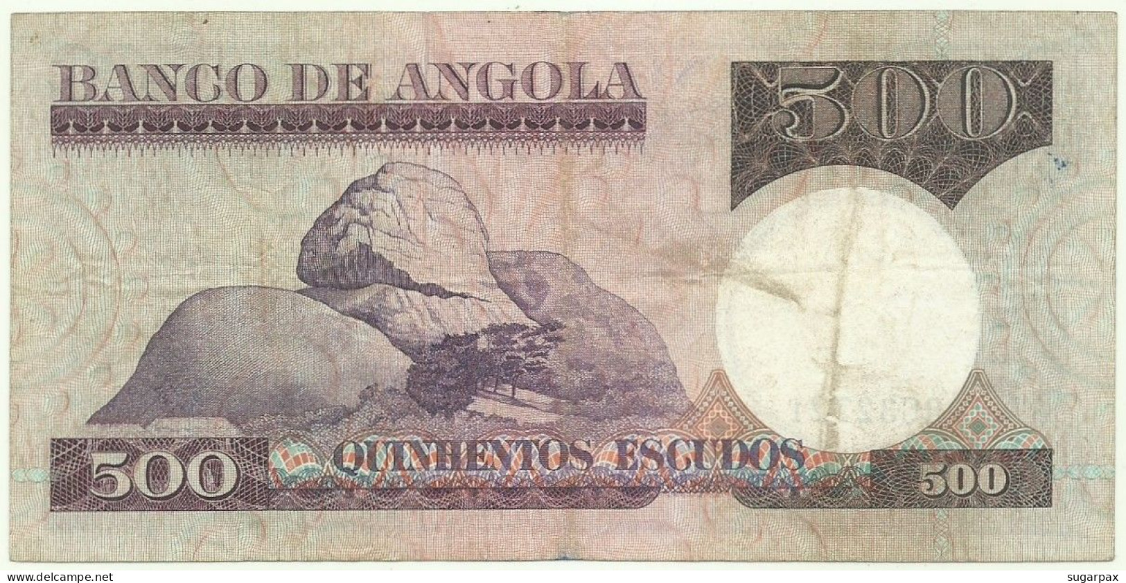 Angola - 500 Escudos - 10.6.1973 - Pick: 107 - Serie BC - Luiz De Camões - PORTUGAL - Angola