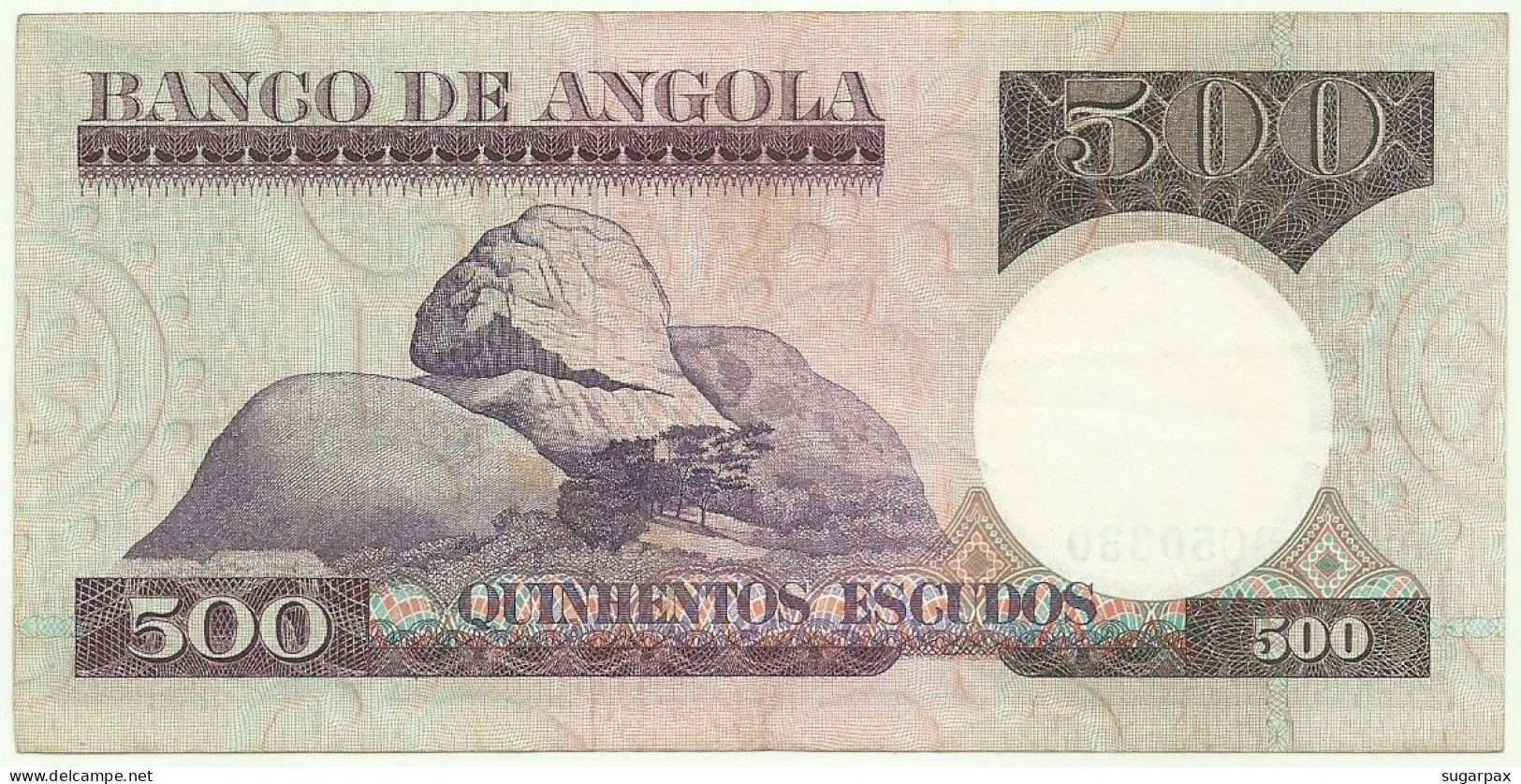 Angola - 500 Escudos - 10.6.1973 - Pick: 107 - Serie BC - Luiz De Camões - PORTUGAL - Angola