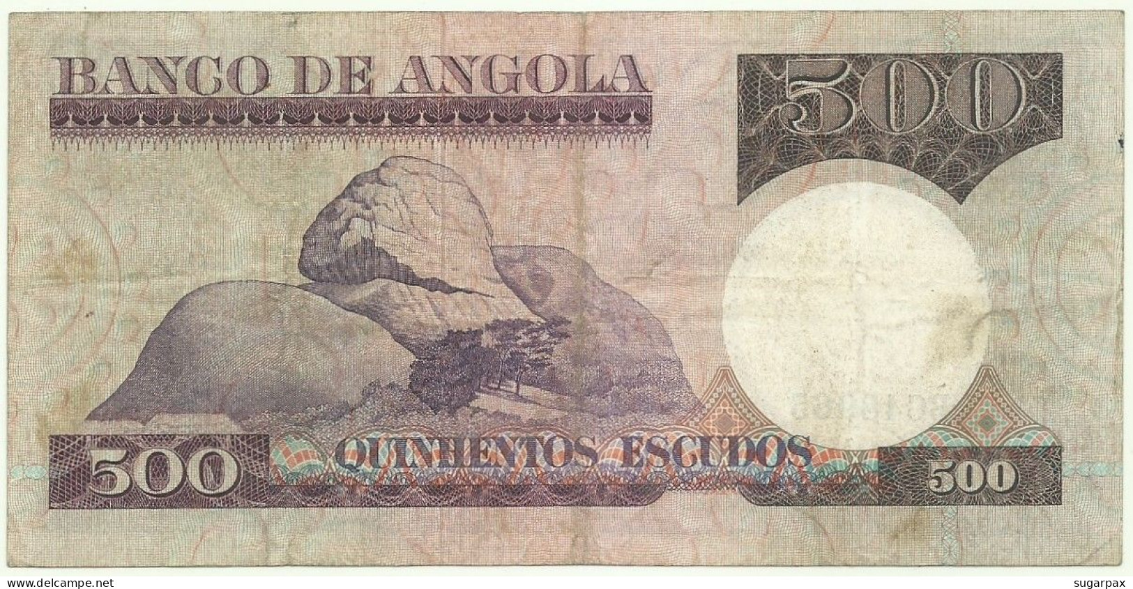 Angola - 500 Escudos - 10.6.1973 - Pick: 107 - Serie BC - Luiz De Camões - PORTUGAL - Angola