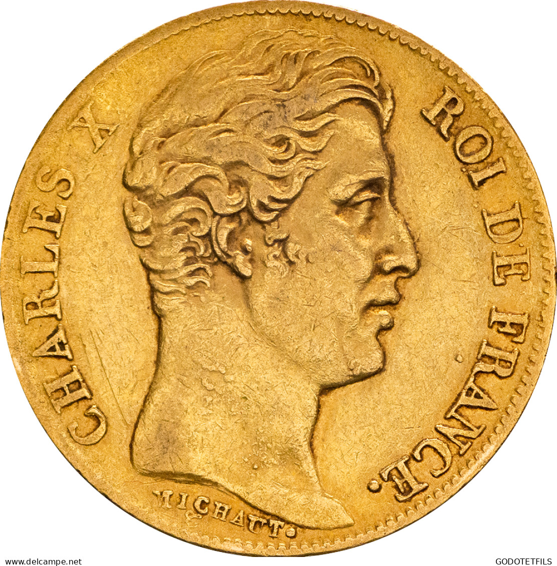 Charles X-20 Francs 1827 Paris - 20 Francs (gold)