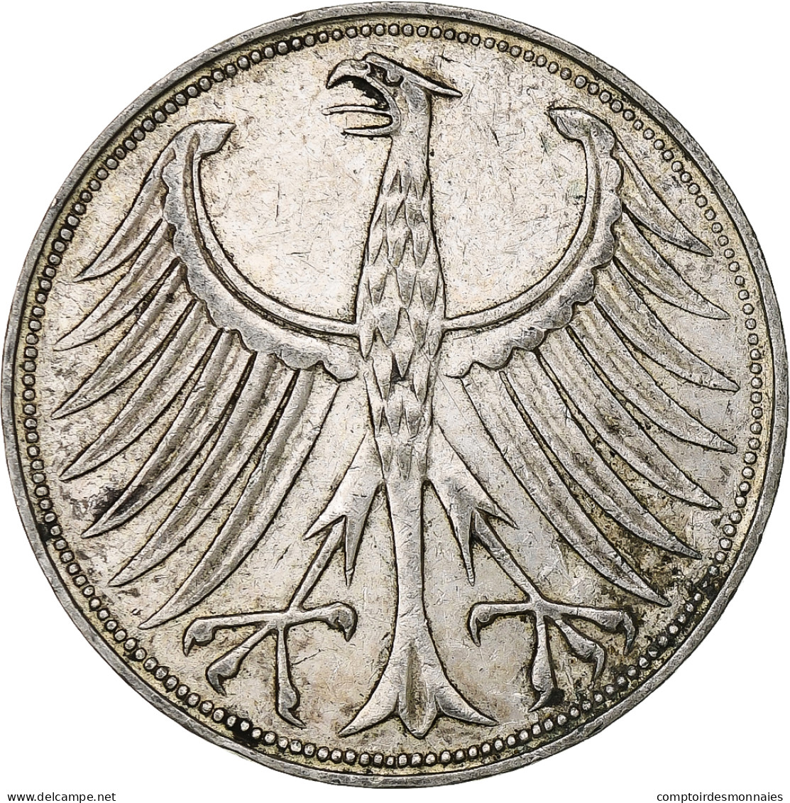 Monnaie, République Fédérale Allemande, 5 Mark, 1963, Munich, TTB, Argent - 5 Marchi