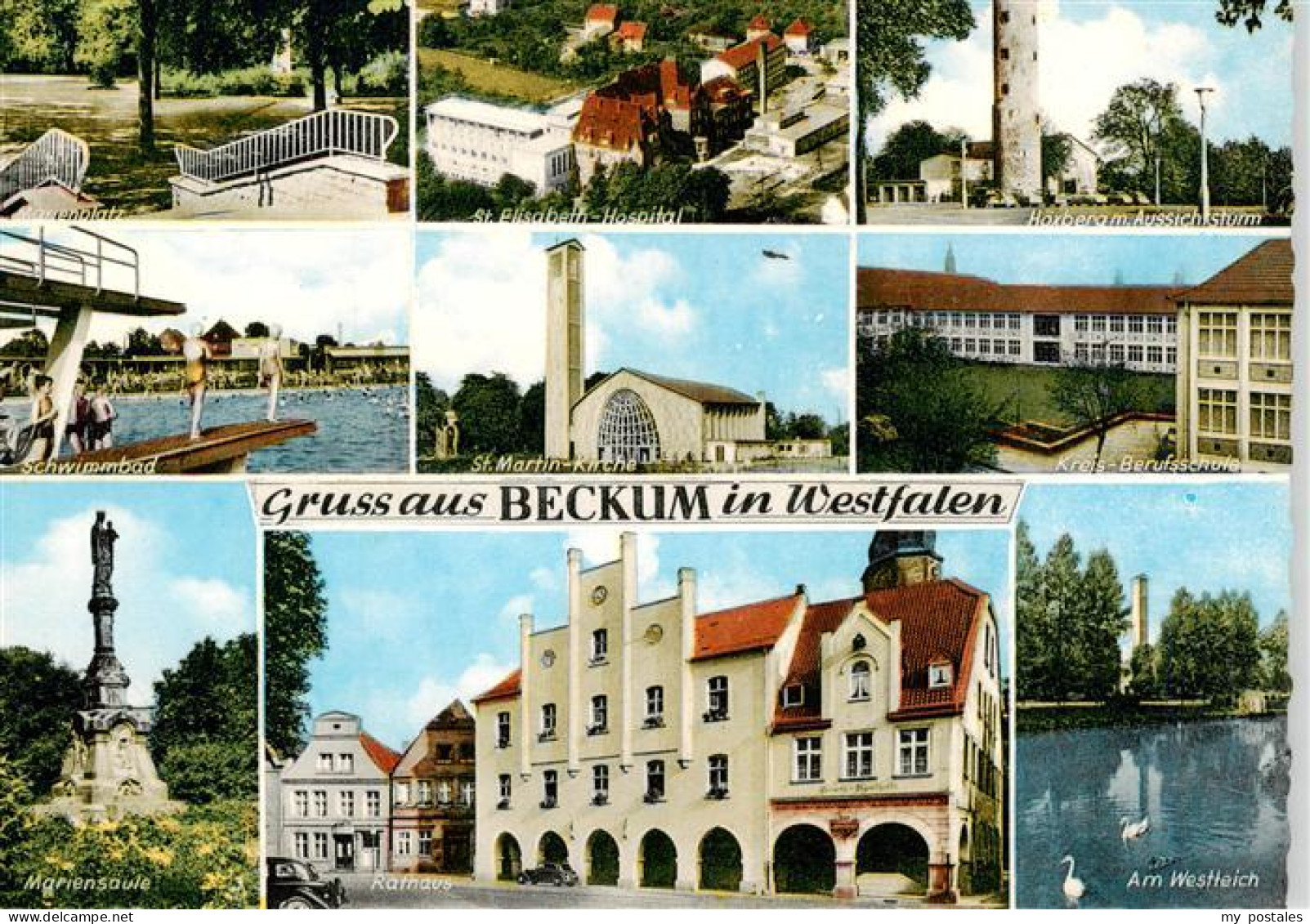73912873 Beckum  Westfalen Marienplatz St Elisabeth Hospital Hoerberg Mit Aussic - Beckum