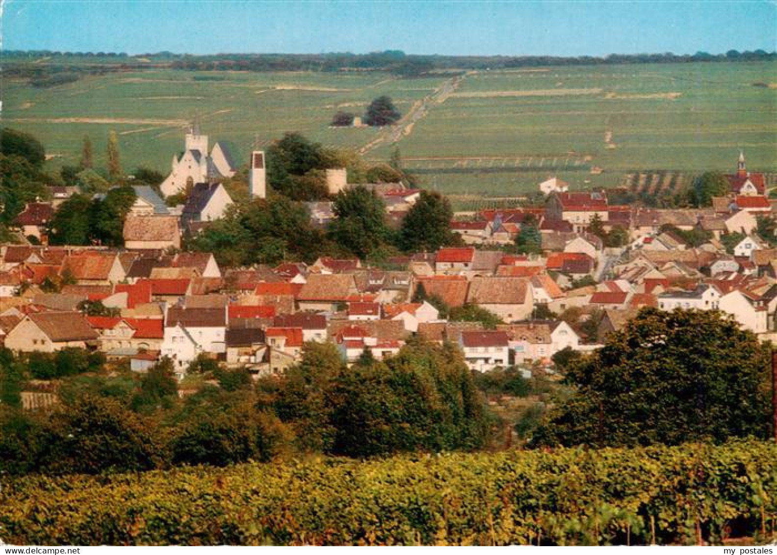 73912845 Ingelheim Rhein Panorama Mit Burgkirche Und Malakoffturm  - Ingelheim