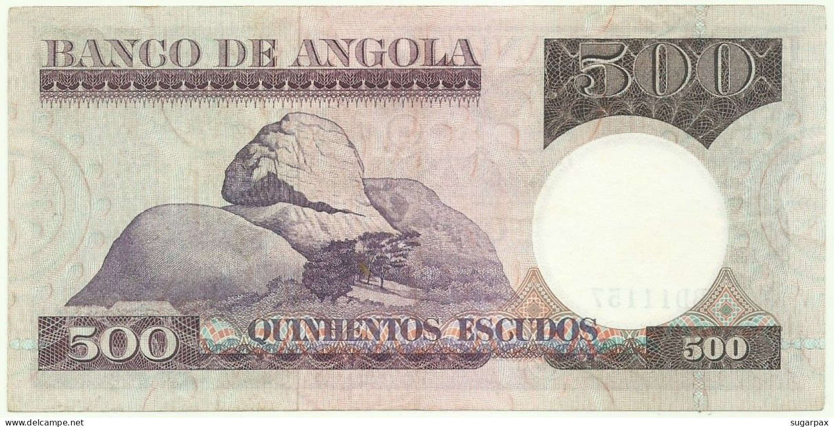 Angola - 500 Escudos - 10.6.1973 - Pick: 107 - Serie BD - Luiz De Camões - PORTUGAL - Angola