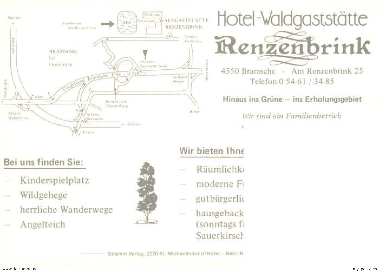 73912726 Bramsche Lingen Hotel Waldgaststaette Renzenbrink Zimmer Gastraum Schwa - Lingen