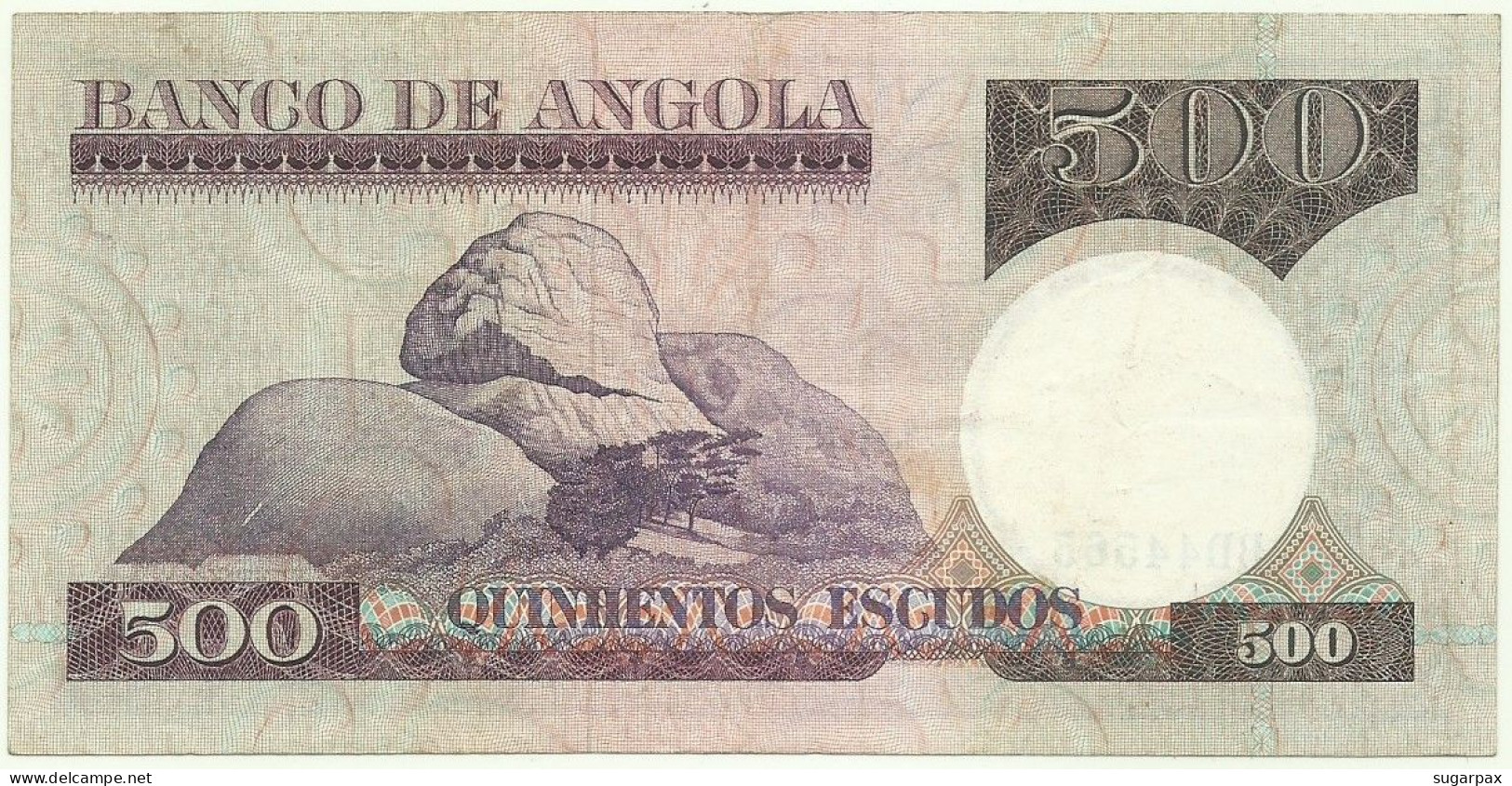 Angola - 500 Escudos - 10.6.1973 - Pick: 107 - Serie BD - Luiz De Camões - PORTUGAL - Angola