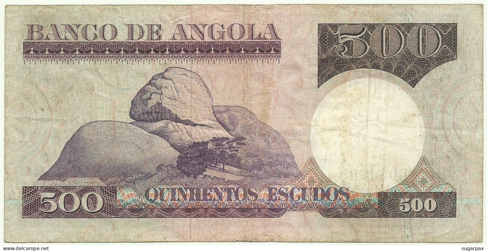 Angola - 500 Escudos - 10.6.1973 - Pick: 107 - Serie BD - Luiz De Camões - PORTUGAL - Angola