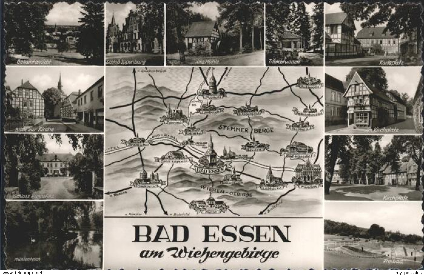 41543267 Bad Essen Landkarte Und Ansichten Bad Essen - Bad Essen