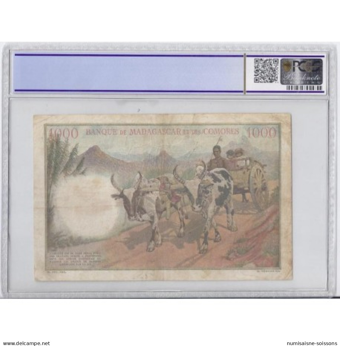 MADAGASCAR - PICK 48 A - 1 000 FRANCS - 14.03.1950 - PCGS 30 - Madagaskar