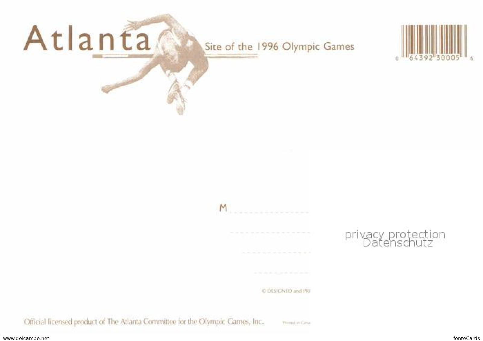 72779392 Atlanta_Georgia Olympische Sommerspiele 1996 - Andere & Zonder Classificatie