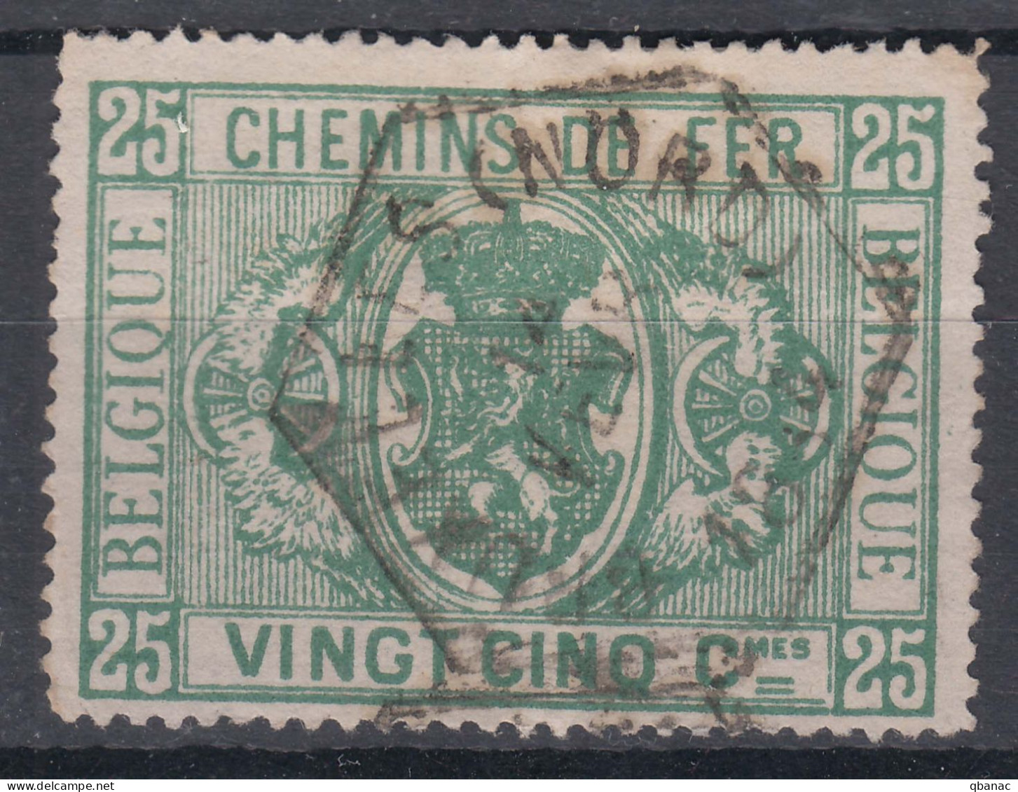 Belgium Railway 1879/1881 Mi#3 Used - Afgestempeld