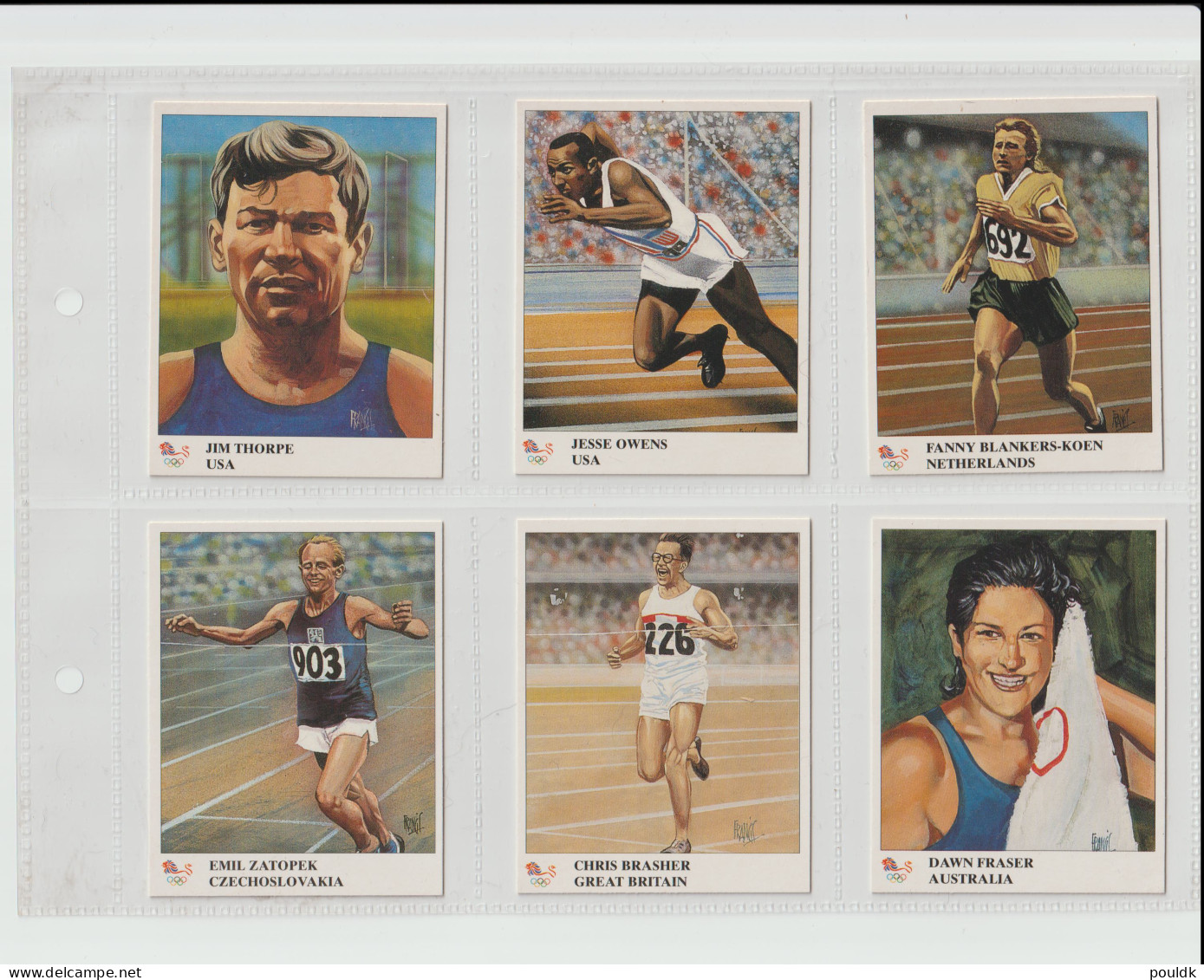 Olympic Champions - 1996 Trading Cards By Imperial Publishing - Part Set Of 41. Postal Weight Approx 0,17 Kg. - Andere & Zonder Classificatie