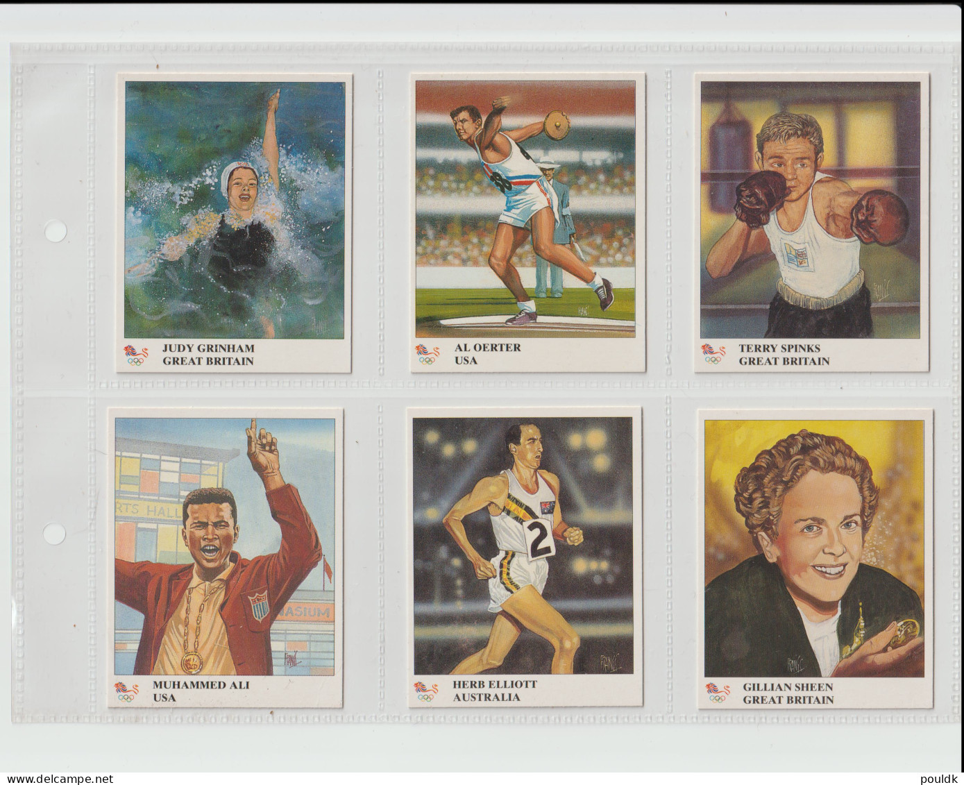 Olympic Champions - 1996 Trading Cards By Imperial Publishing - Part Set Of 41. Postal Weight Approx 0,17 Kg. - Autres & Non Classés